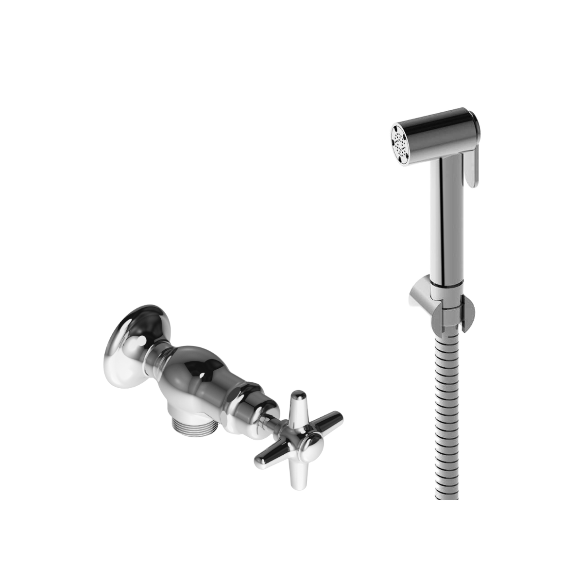  Vòi xịt vệ sinh gắn tường cổ điển bằng đồng Italica - 309T-3194 