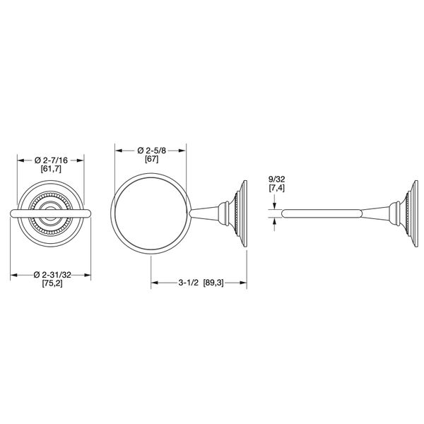  Giá treo ly phòng tắm Acanthus bằng đồng - 3203 