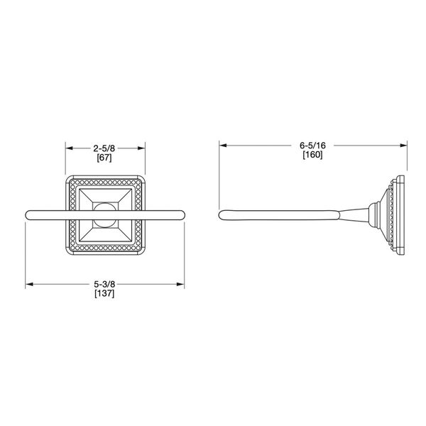  Giá treo đĩa xà bông tắm Rock Crystal Pyramid - 3221-P-RKCR 