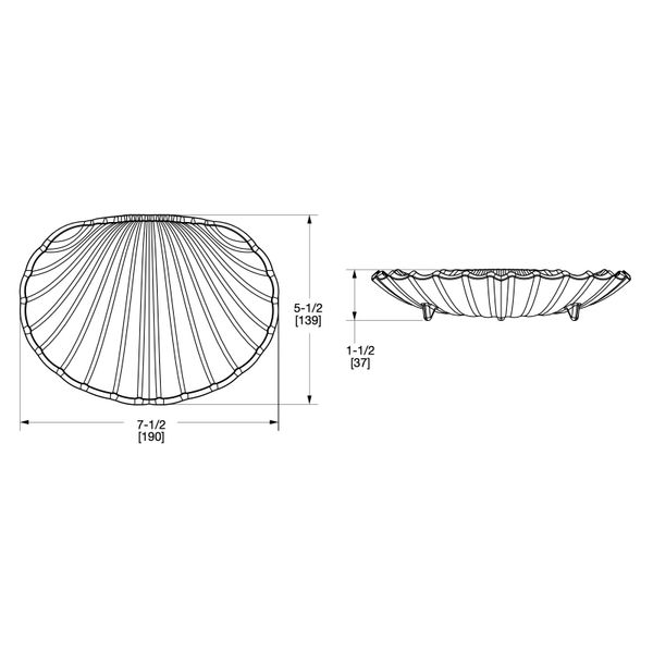  Đĩa xà bông tắm Large Shell - 3314 