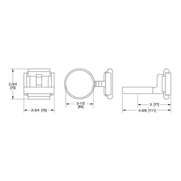  Giá treo ly phòng tắm Nouveau bằng đồng - 3372 
