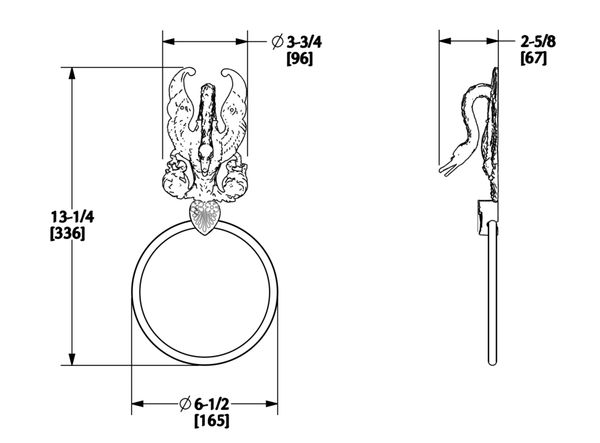  Móc tròn treo khăn Imperial Swan - 3426 