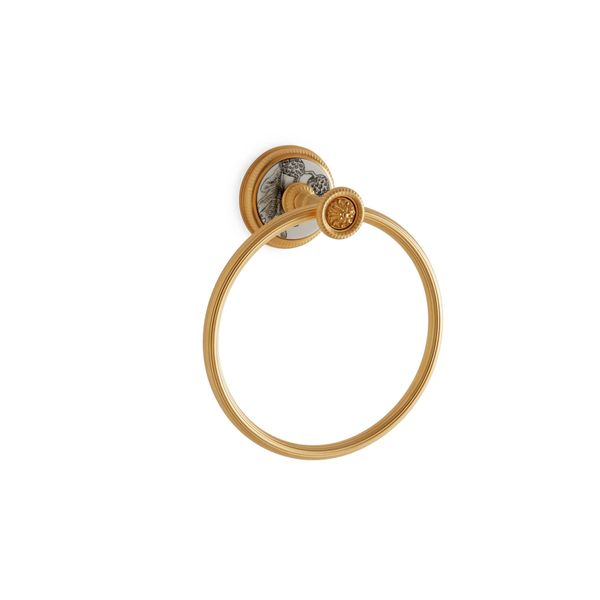  Móc tròn treo khăn Hand Painted Ceramic bằng đồng - 3442-99CH-WH 