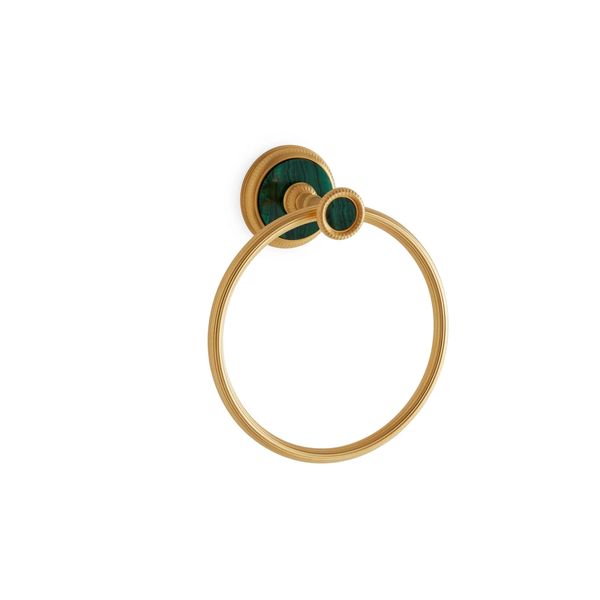  Móc tròn treo khăn Malachite SW bằng đồng - 3442-MALA 