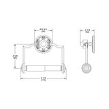  Móc treo giấy vệ sinh không nắp chụp Filigree - 3519 