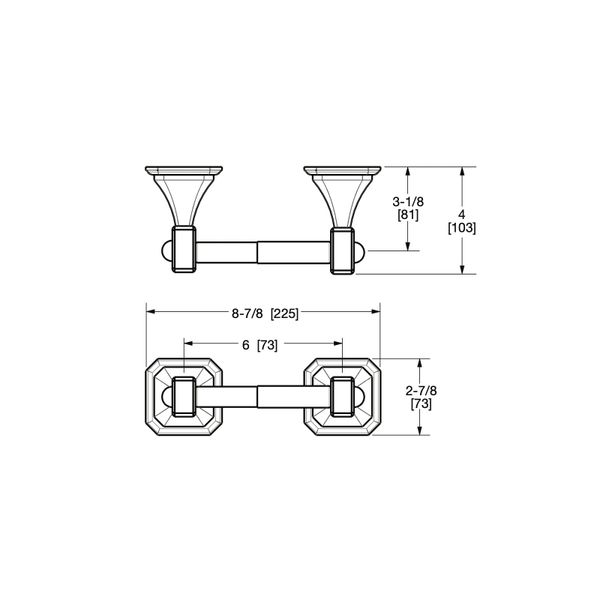  Móc treo giấy vệ sinh không nắp chụp Harrison - 3525-DP 
