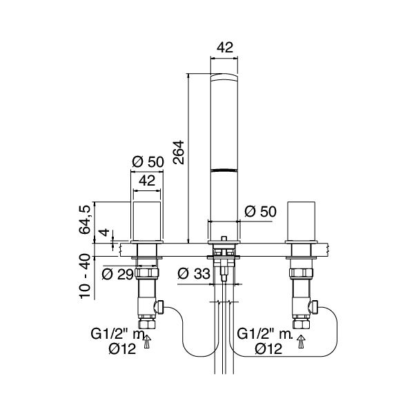  Vòi chậu rửa mặt Moon bằng đồng - 39000100A00 