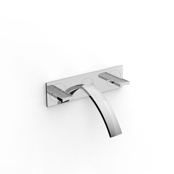  Vòi chậu rửa mặt gắn tường Moon bằng đồng - 3900BLI020 