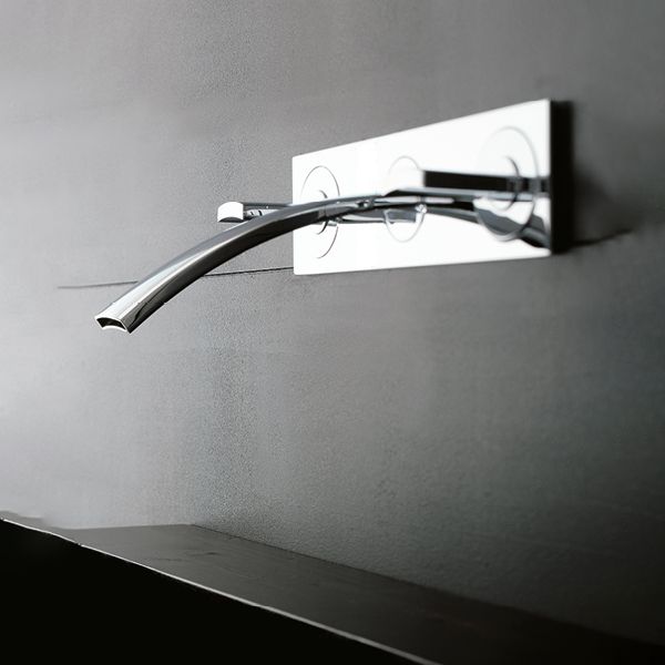  Vòi chậu rửa mặt gắn tường Moon bằng đồng - 3900BLI020 