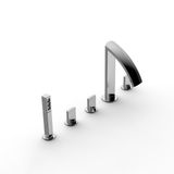  Vòi bồn tắm năm lỗ Moon bằng đồng - 3900BVX060 