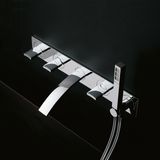  Vòi bồn tắm năm lỗ gắn tường Moon bằng đồng - 3900GVI050 