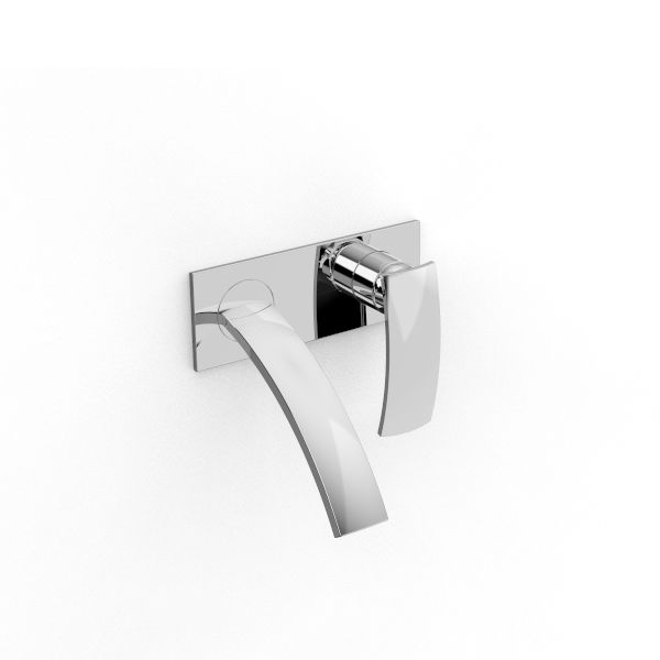  Vòi chậu rửa mặt gắn tường Moon bằng đồng - 3901MLI020 