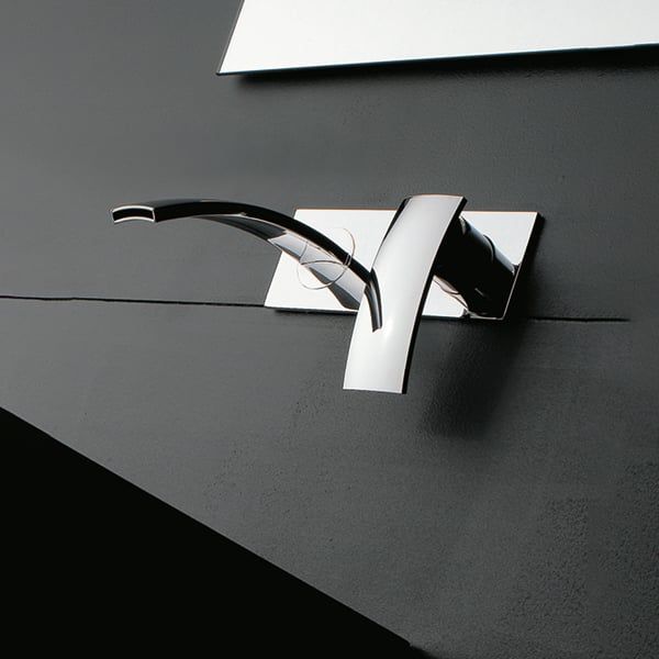  Vòi chậu rửa mặt gắn tường Moon bằng đồng - 3901MLI020 