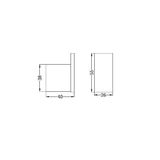  Móc treo quần áo phòng tắm stainless steel Alice - 4682 