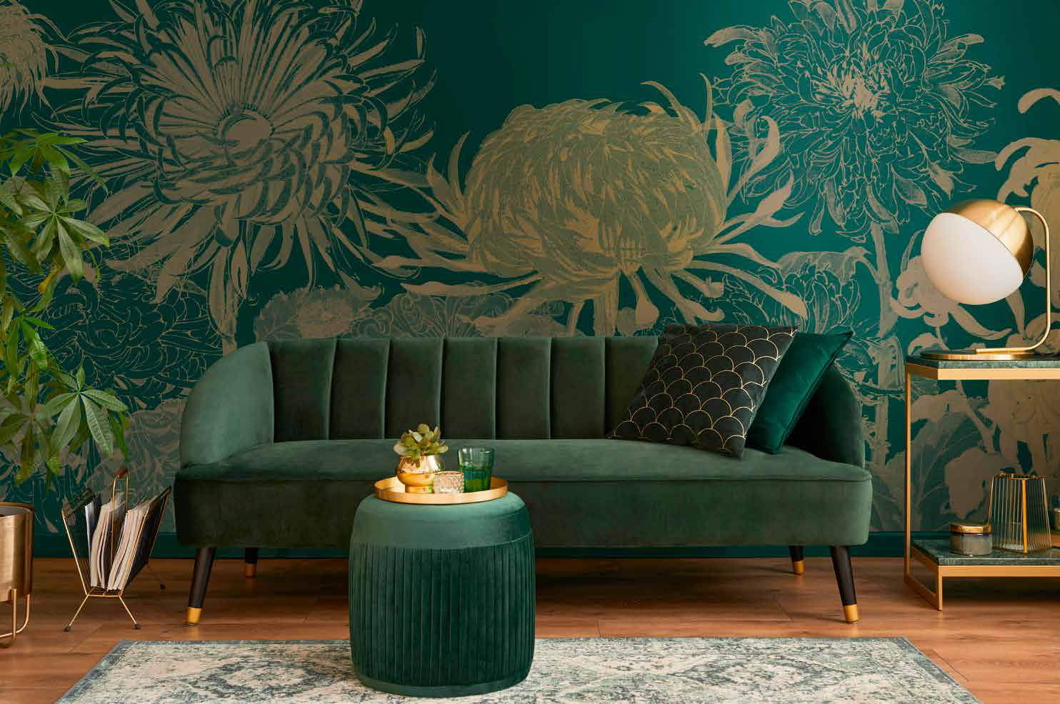  Giấy dán tường Alan Chain Flower - 504-003 