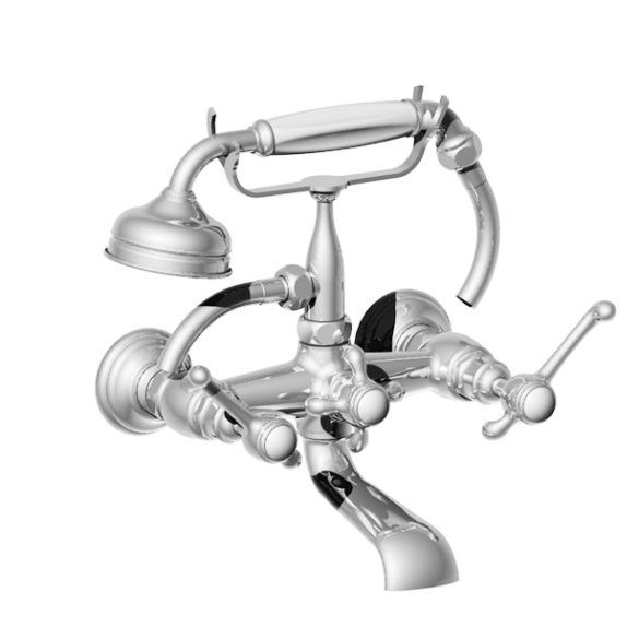  Vòi bồn tắm gắn tường cổ điển bằng đồng Montmartre - 50424 