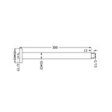  Tay sen âm trần dài 300mm bằng đồng Alice - 504300 