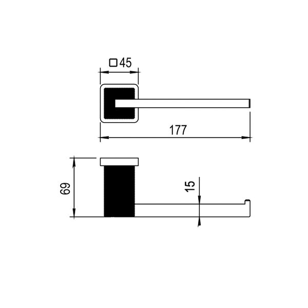  Móc treo giấy vệ sinh không nắp chụp Myriad - 55618 