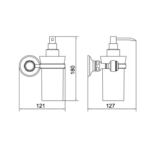  Bình xịt dầu tắm treo tường cổ điển bằng đồng Julia Victoria - 63608 