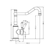  Vòi rửa chén bát bằng đồng Kory - 69210702 
