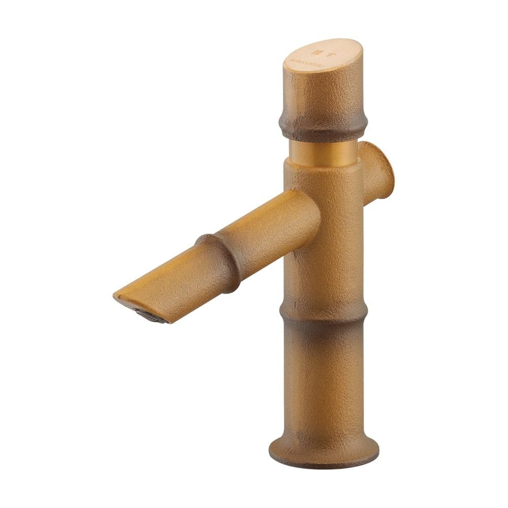  Vòi chậu lavabo cây tre vàng cao 185mm hẹn giờ MIRA 