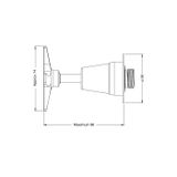  Sen vòi ngoài trời gắn tường chỉ nước lạnh ss316 marine grade stainless steel - Ramia01 