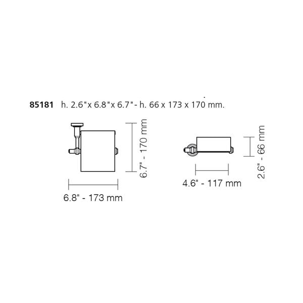  Móc treo giấy vệ sinh có nắp chụp Scala - 85181 
