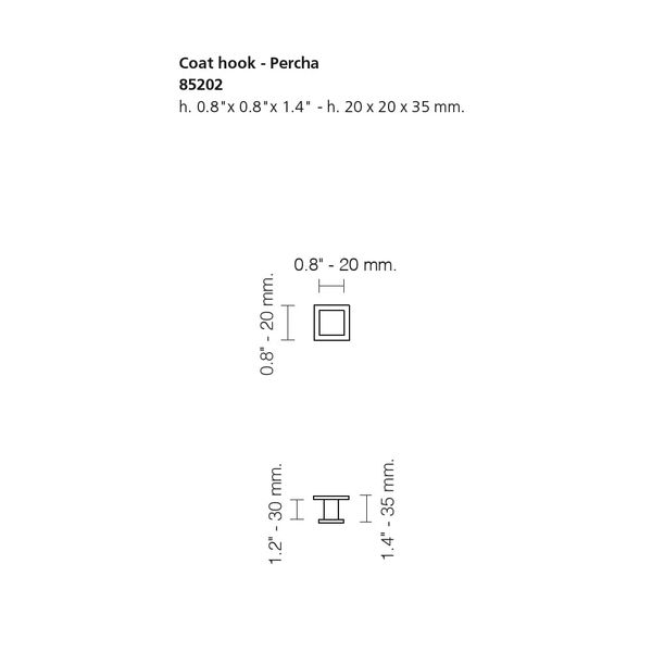  Móc treo áo phòng tắm Gaudi Square - 85202 