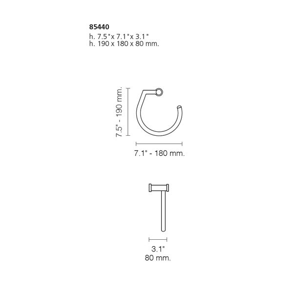  Móc treo khăn tắm 180mm Gaudi - 85440 