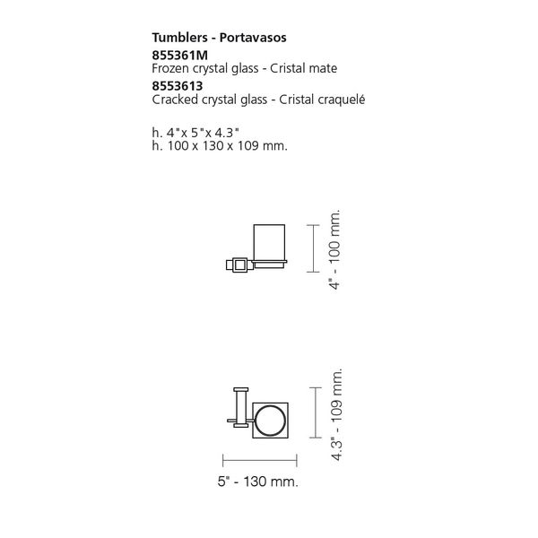  Ly treo tường phòng tắm Star Light Square - 855361M 