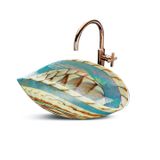  Chậu lavabo vỏ sò đại dương Murano 8754 Tuareg 