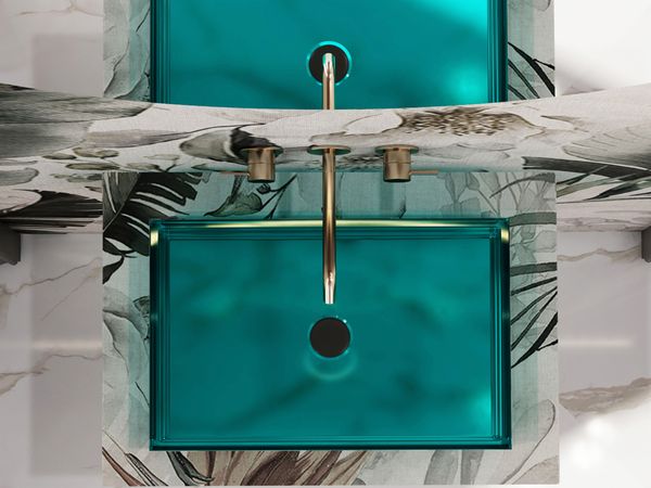  Chậu lavabo đặt bàn trong suốt - 8805TA 