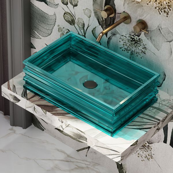  Chậu lavabo đặt bàn trong suốt - 8805TA 