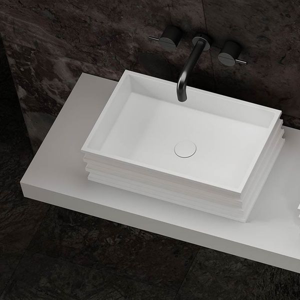  Chậu lavabo đặt bàn bằng solid surface - 8805 