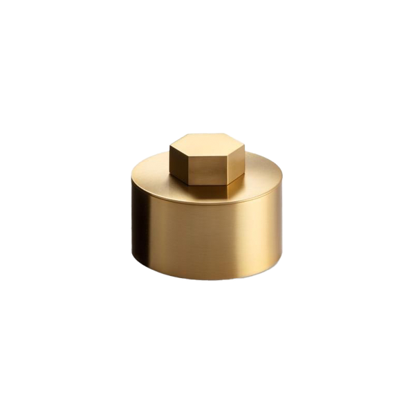  Hũ đựng bông tẩy trang bằng đồng Geometric - 88494 