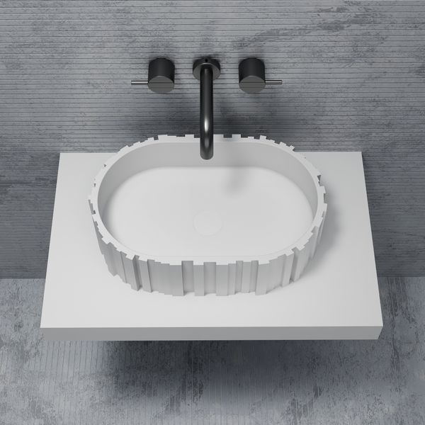  Chậu lavabo đặt bàn bằng solid surface - 8851 
