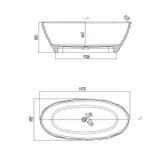  Bồn tắm trong suốt - 8851-Blue 