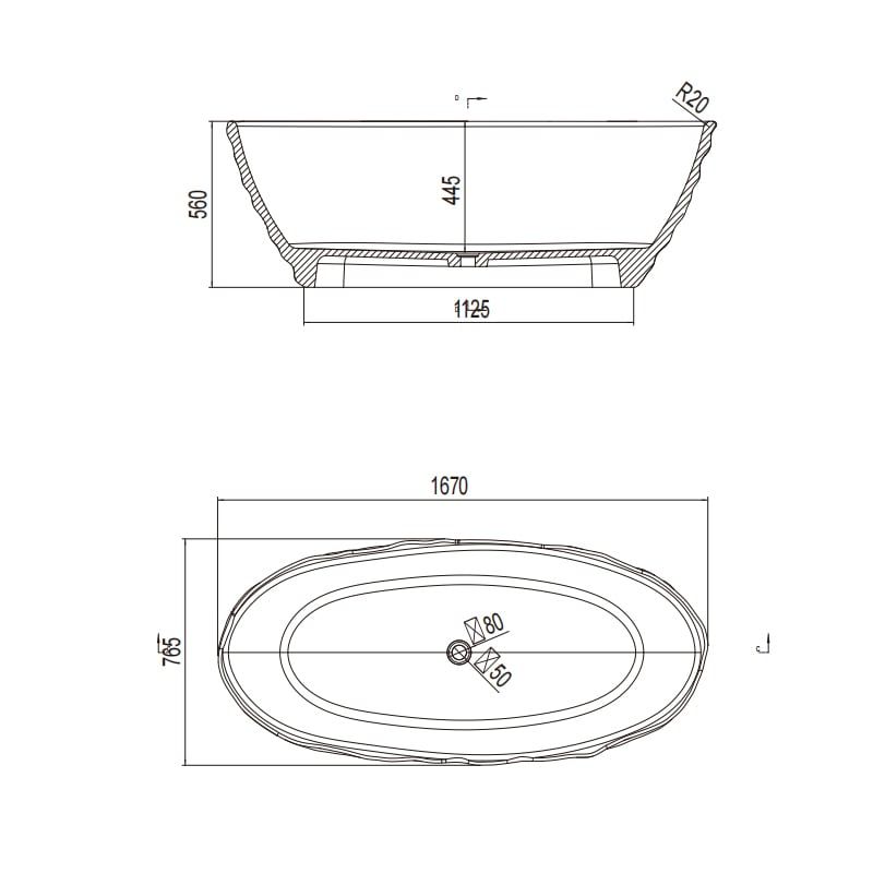  Bồn tắm trong suốt - 8851-Blue 