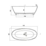  Bồn tắm trong suốt - 8851-Orange 