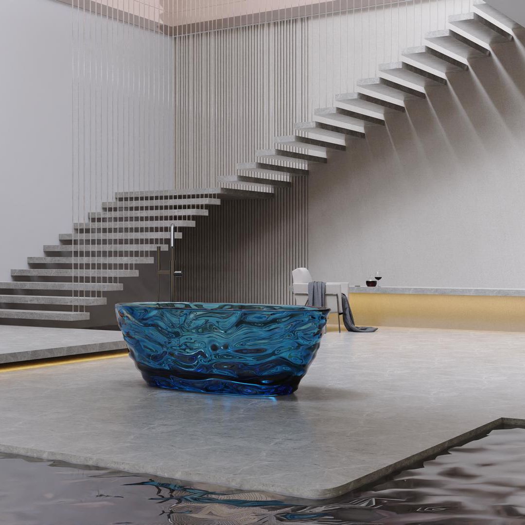  Bồn tắm trong suốt - 8851-Blue 