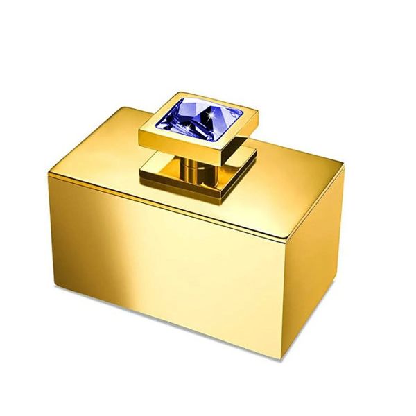  Hũ đựng tăm bông nạm pha lê Swarovski Moon Light Square - 88517 