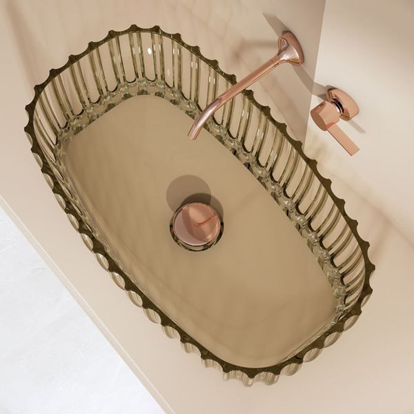  Chậu lavabo đặt bàn trong suốt - 8872TA 