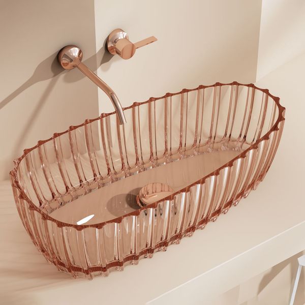  Chậu lavabo đặt bàn trong suốt - 8875TA 