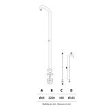  Sen cây ngoài trời nước lạnh bằng AISI 316L stainless steel (chống thời tiết đại dương) - AQAC98 
