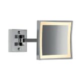  Gương trang điểm treo tường hình vuông LED lạnh/ấm Windisch - 99667-1/99659-1 