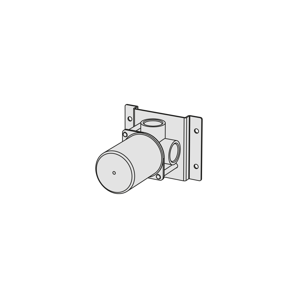  Vòi chậu lavabo âm trần bằng đồng Hito Cinquantuno - H5T21 
