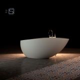  Bồn tắm bằng mineral glass composite Mia White 