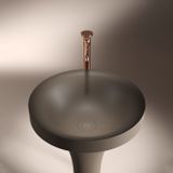  Chậu lavabo chân dài bằng mineral glass composite Silva Shoreline 