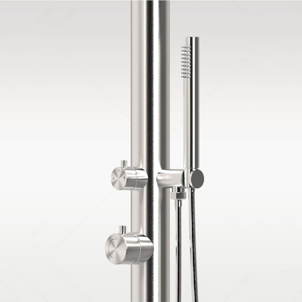  Sen cây ngoài trời có vòi sen cầm tay bằng stainless steel 316L - A1001MS 