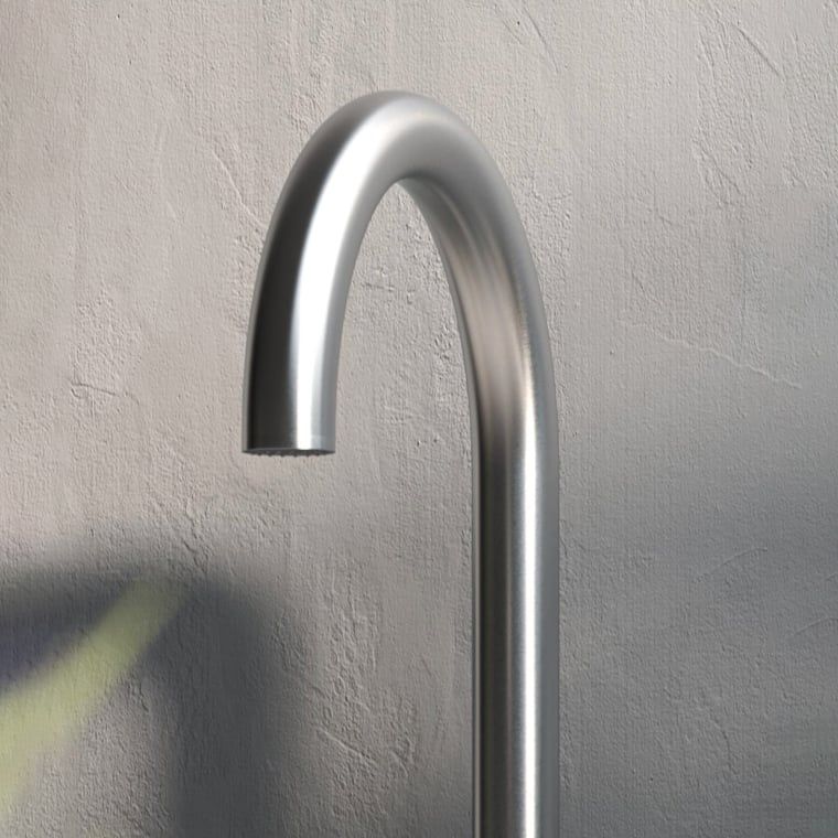  Sen cây ngoài trời có vòi rửa chân bằng stainless steel 316L - A1007MS 